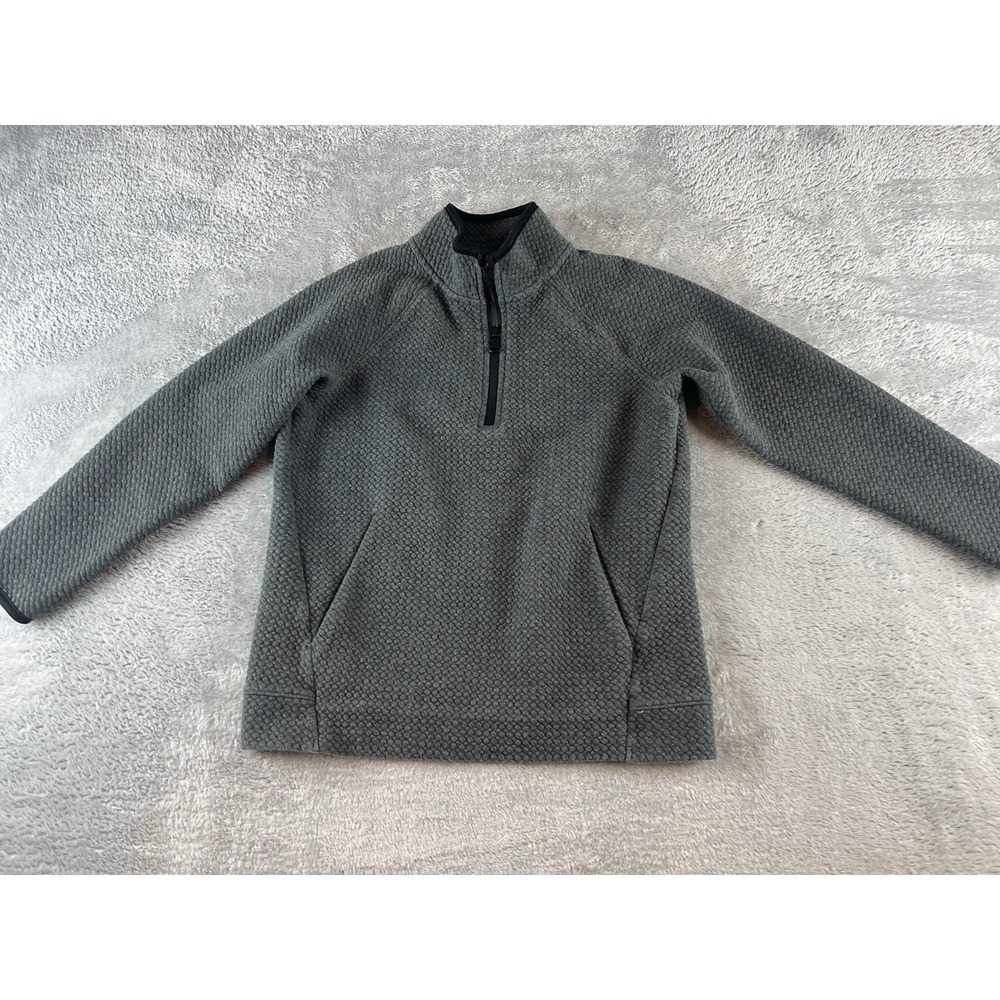 Old Navy Active Dynamic Fleece Gray Quarter Zip Sweatshirt Mens Size M 8